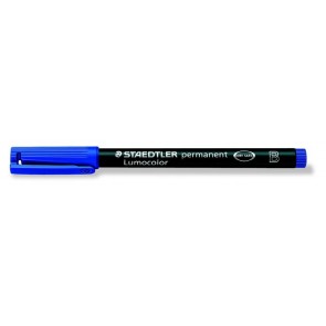 Alkoholos marker, OHP, 1-2,5 mm, STAEDTLER "Lumocolor® 314 B", kék