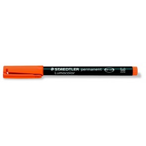 Alkoholos marker, OHP, 1 mm, STAEDTLER "Lumocolor® 317 M", narancssárga