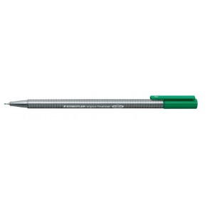 Tűfilc, 0,3 mm, STAEDTLER "Triplus 334", zöld