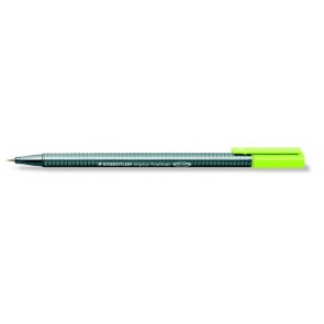 Tűfilc, 0,3 mm, STAEDTLER "Triplus 334", limezöld