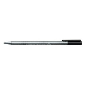 Tűfilc, 0,3 mm, STAEDTLER "Triplus 334", fekete
