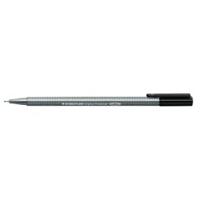 Tűfilc, 0,3 mm, STAEDTLER "Triplus 334", fekete