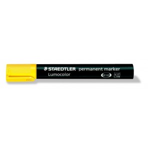 Alkoholos marker, 2-5 mm, vágott, STAEDTLER "Lumocolor® 350", sárga