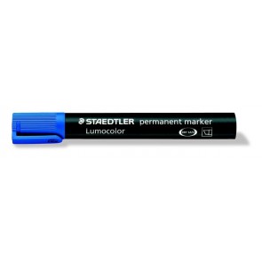 Alkoholos marker, 2-5 mm, vágott, STAEDTLER "Lumocolor® 350", kék
