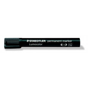 Alkoholos marker, 2-5 mm, vágott, STAEDTLER "Lumocolor® 350", fekete