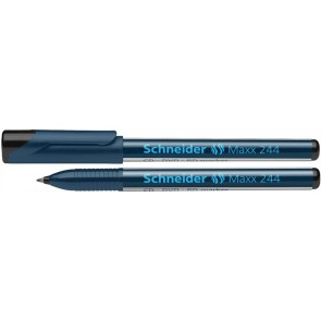 Alkoholos marker, CD/DVD, 0,7 mm, SCHNEIDER "Maxx 244", fekete