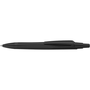 Golyóstoll, 0,5 mm, nyomógombos, fekete színű tolltest, SCHNEIDER „Reco”, kék