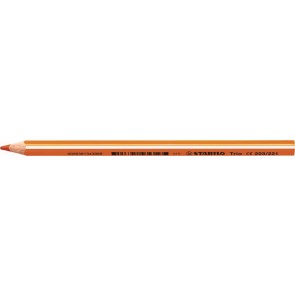 Színes ceruza, háromszögletű, vastag, STABILO "Trio thick", narancssárga