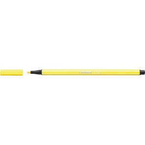 Rostirón, 1 mm, STABILO "Pen 68", neon sárga