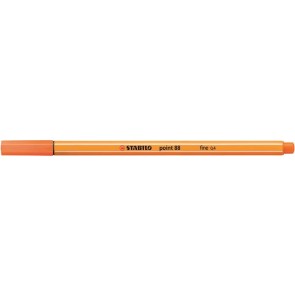 Tűfilc, 0,4 mm, STABILO "Point 88", halvány cinóber
