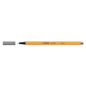 Tűfilc, 0,4 mm, STABILO "Point 88", szürke