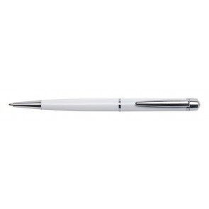 Golyóstoll, fehér "Lille Pen", fehér SWAROVSKI® kristállyal, 14cm, ART CRYSTELLA®