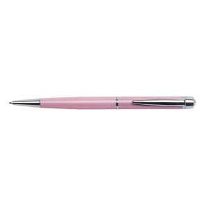 Golyóstoll, rózsaszín "Lille Pen", fehér SWAROVSKI® kristállyal, 14cm, ART CRYSTELLA®