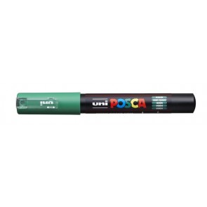 Dekormarker, 0,7-1,0 mm, UNI "Posca PC-1M", zöld