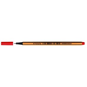 Tűfilc, 0,4 mm, VICTORIA OFFICE,"Slim", piros