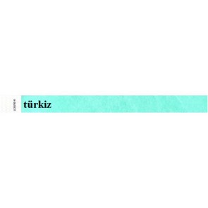 Karszalag, 3/4", tyvek, türkiz