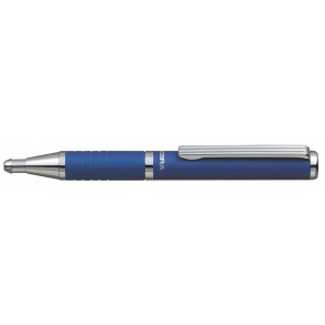 Golyóstoll, 0,24 mm, teleszkópos, metálkék tolltest, ZEBRA "SL-F1", kék